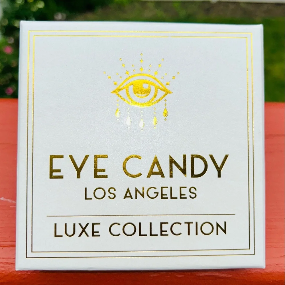 Aye Candy Los Angeles Earrings Gold Plate Multi Color Rhinestone Hypoallergenic - Picture 2 of 2